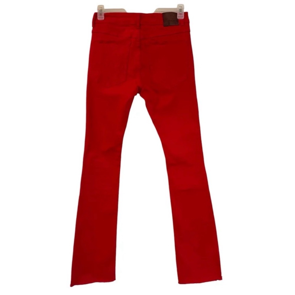 Rebel Minds Men’s Red Denim Twill Stacked Pants size W 30” L 38” - Picture 4 of 12